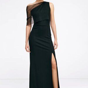 Marcella NY Zinnia Dress European Ponte One-Shoulder Maxi Dress XL